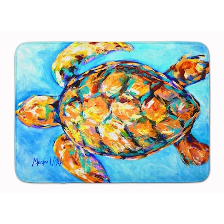 Carolines Treasures Sand Dance Turtle Machine Washable Memory Foam Mat MW1150RUG